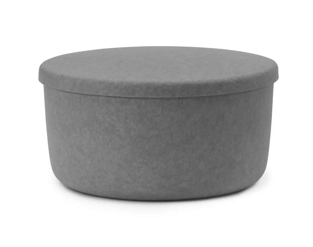 Jen Po Omezenou Doba Pouf Hide Storage Large, grey