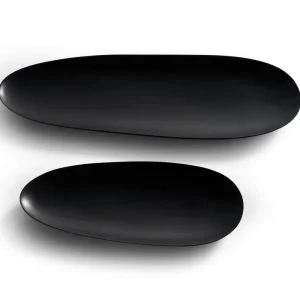 Odeslání Ihned Dřevěné tácy Thin Oval Boards, mahogany black