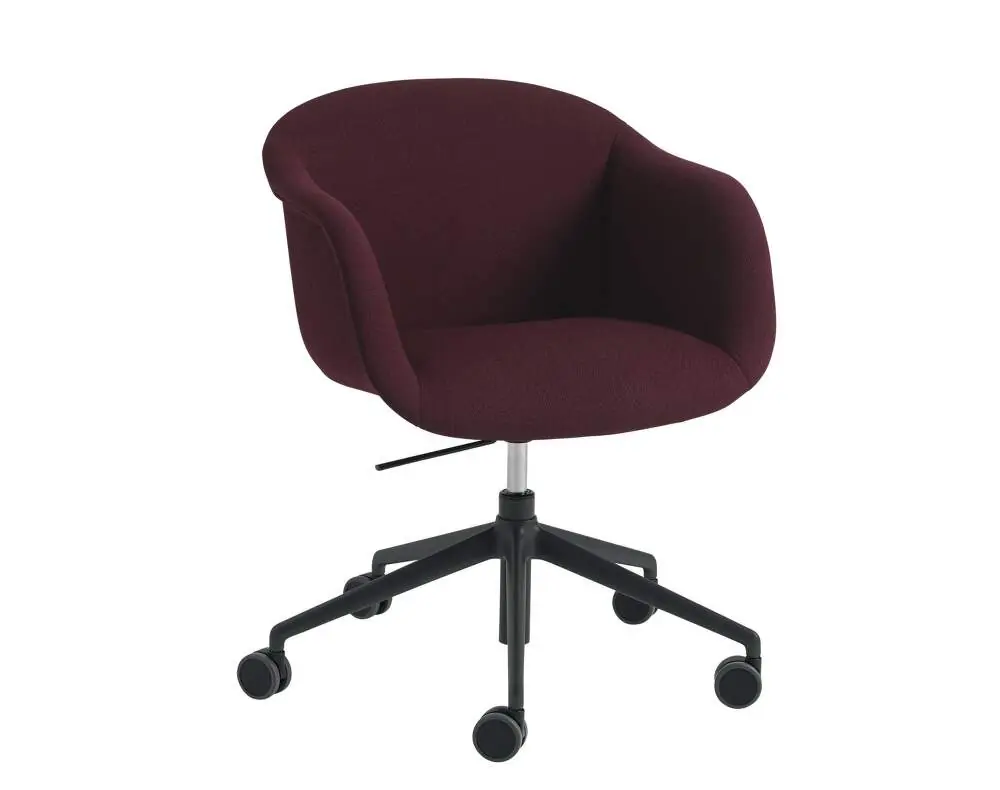 Židle Fiber Soft Armchair Swivel Base w. Gas Lift, Castors and Tilt, Vidar 693 / anthracite black Nízká Cena