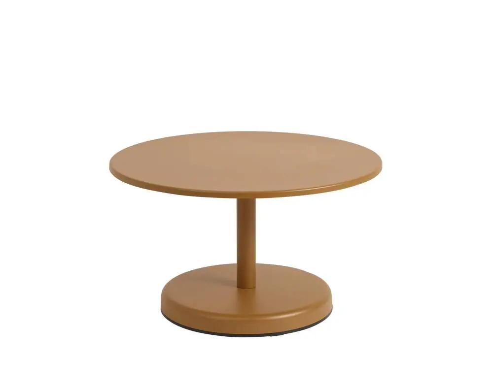 Stolek Linear Steel Coffee Table Ø70, burnt orange Novinka