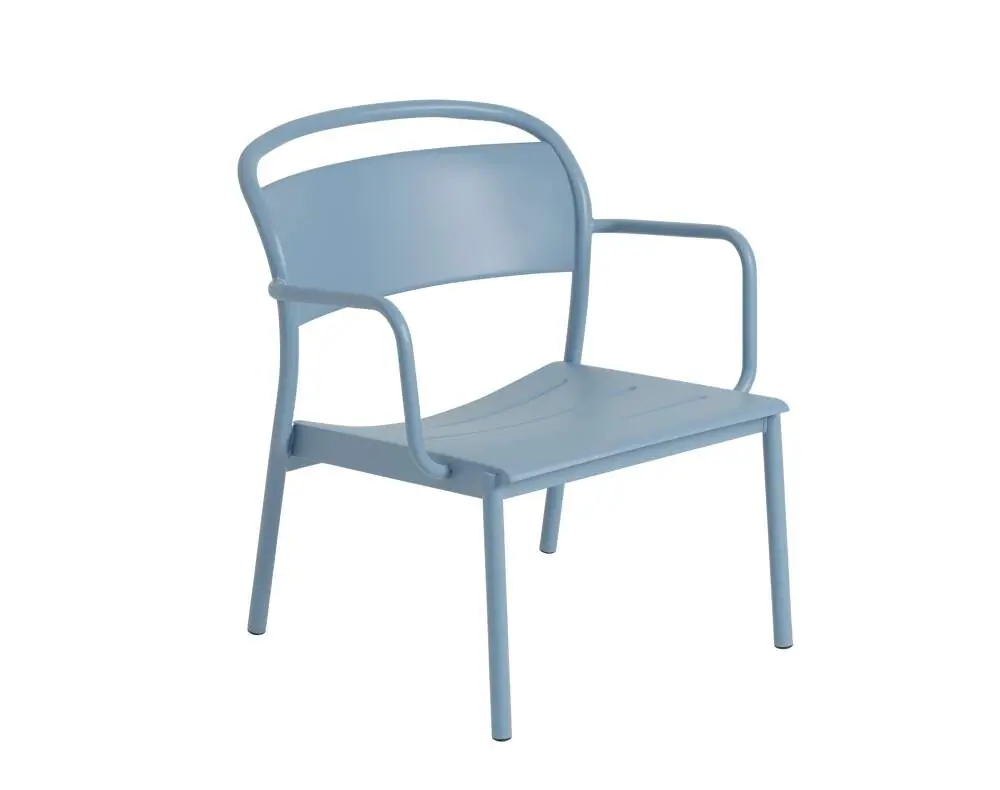 Akce Křeslo Linear Steel Lounge Armchair, pale blue