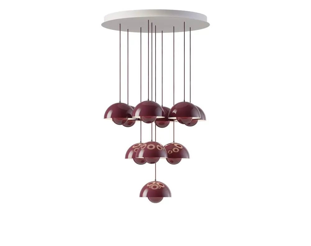 Lustr Flowerpot VP10 10, dark plum Sleva