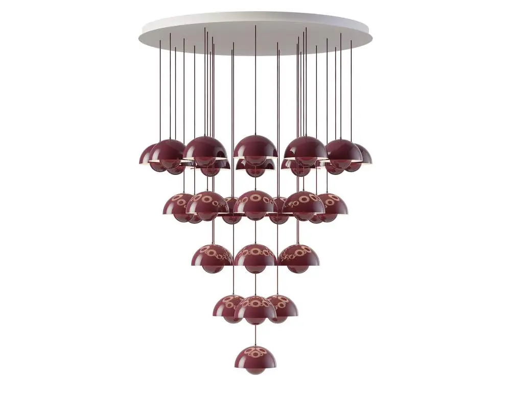 Pouze Dnes Lustr Flowerpot VP10 31, dark plum