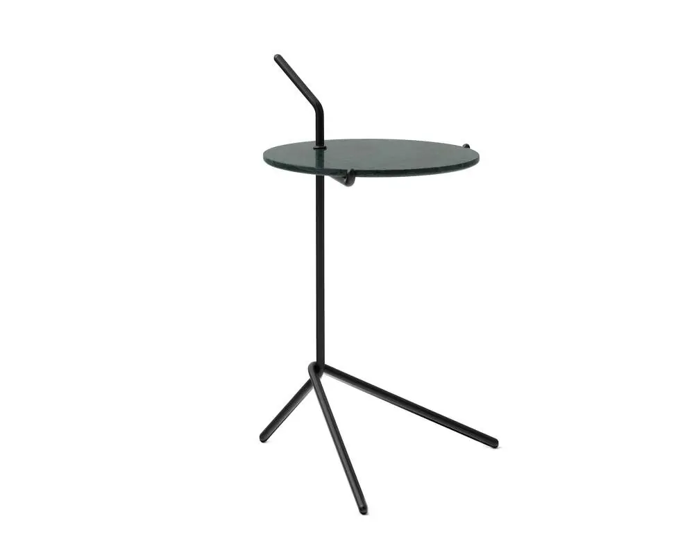 Cenová Bomba Stolek Halten SH9, warm black / Verde Guatemala Marble
