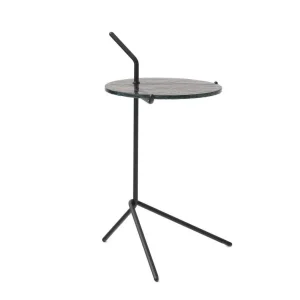 Stolek Halten SH9, warm black / smoked cast glass Zlevněný