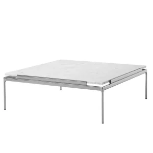 Stolek Sett LN13, dark chrome / Bianco Carrara marble Super Cena