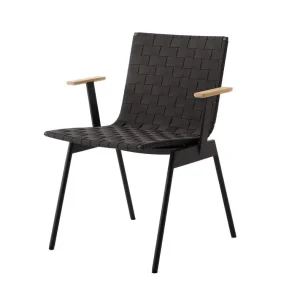 Židle s područkami Ville AV34, warm black Cenově Výhodný