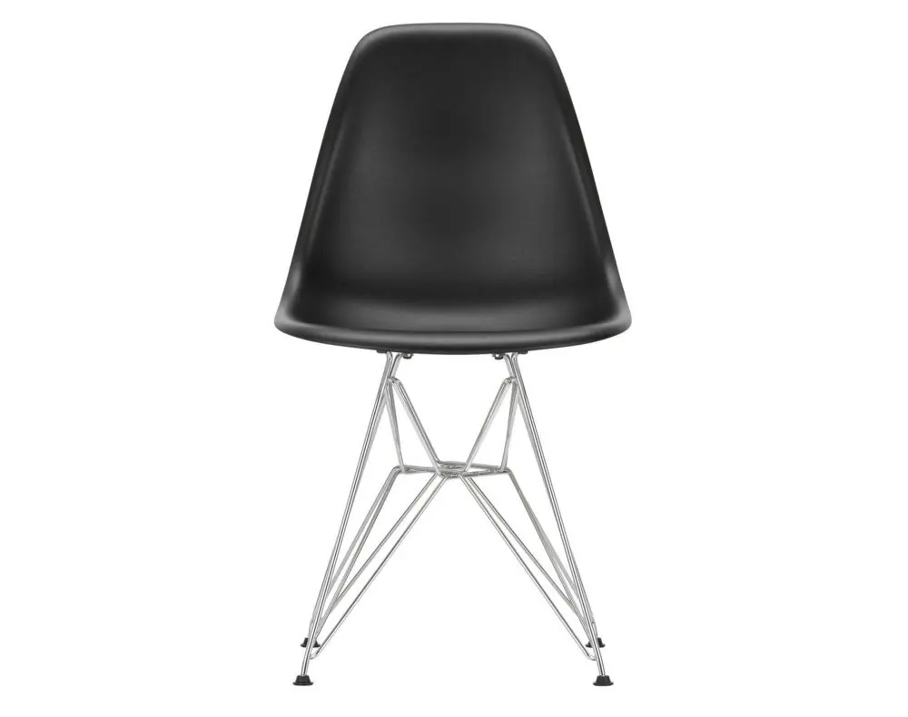 Výprodej Židle Eames DSR RE, deep black/chrome