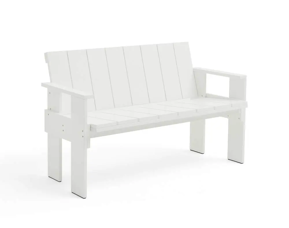 Lavice Crate, white Zlevněný