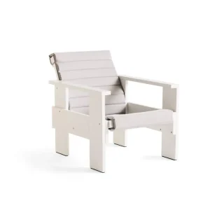 Polstrování Crate Quilted Lounge Chair, sky grey Expresní Doručení