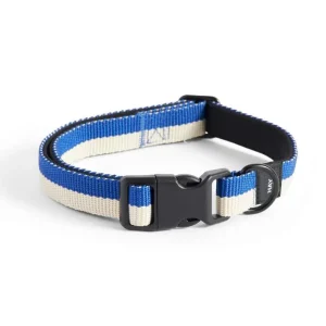 Obojek pro psa Dogs Collar Flat S/M, off-white/blue Nová Kolekce
