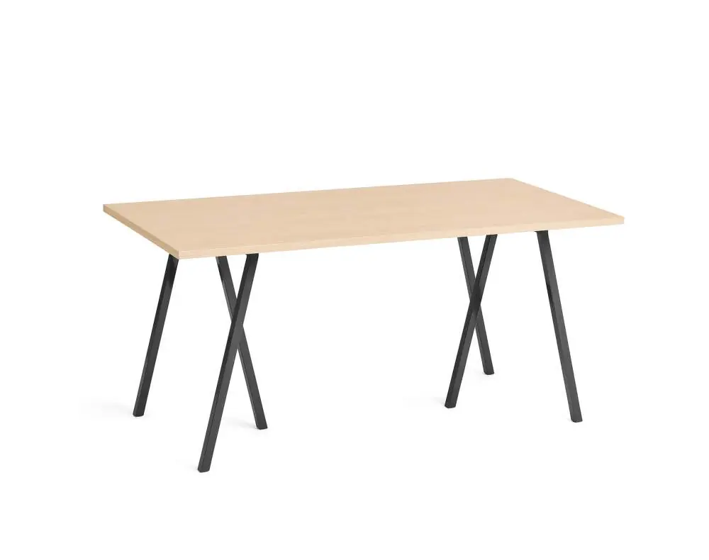 Pracovní stůl Loop Stand Table 160, oak/black Finální Výprodej