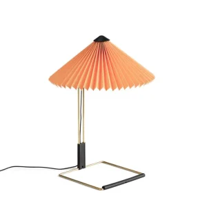 Novinka Stolní lampa Matin 300, polished brass / peach