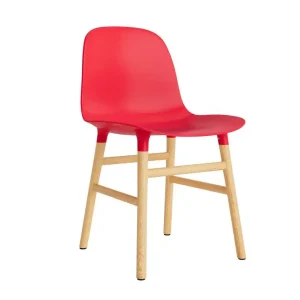 Židle Form Oak, bright red Víkendová Akce