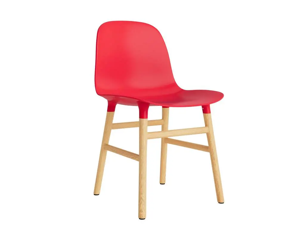 Židle Form Oak, bright red Víkendová Akce