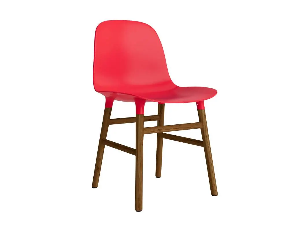 Židle Form Walnut, bright red Nejlepší Cena