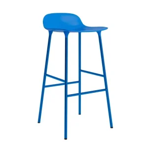 Barová židle Form 75 cm Steel, bright blue Nejprodávanější