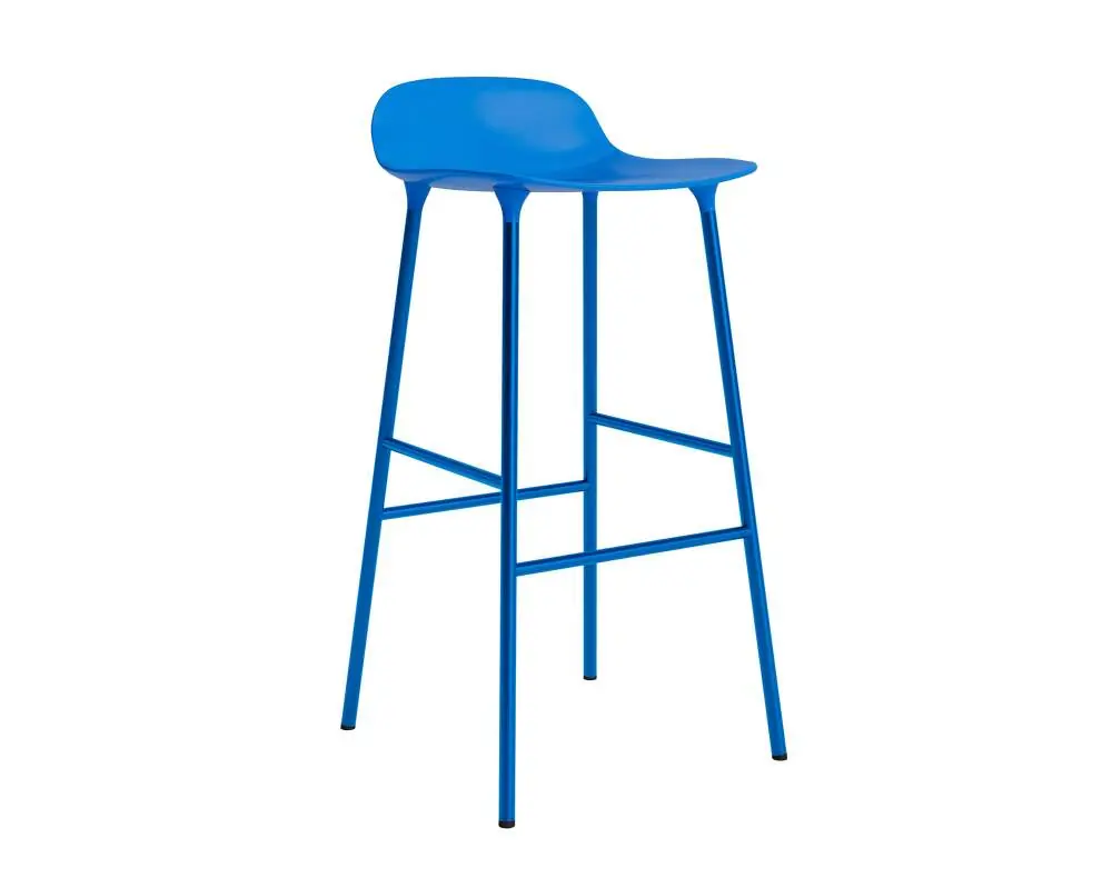 Barová židle Form 75 cm Steel, bright blue Nejprodávanější