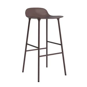 Barová židle Form 75 cm Steel, brown Ověřený