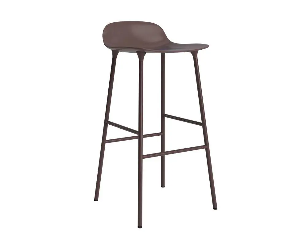 Barová židle Form 75 cm Steel, brown Ověřený