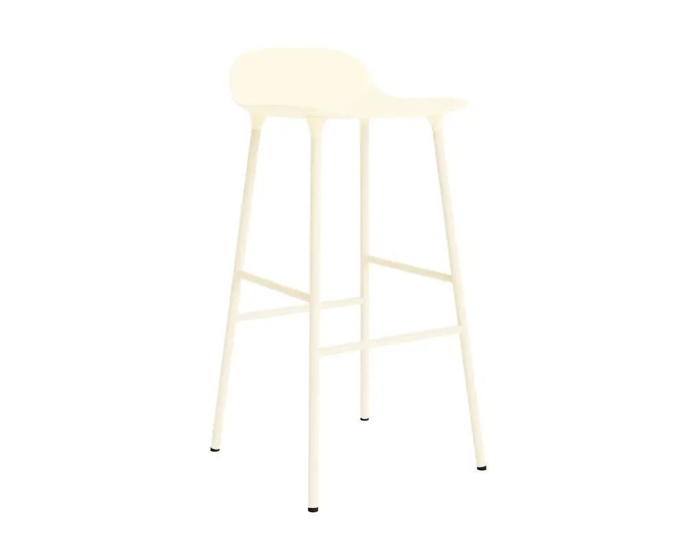 Barová židle Form 75 cm Steel, cream Značkový