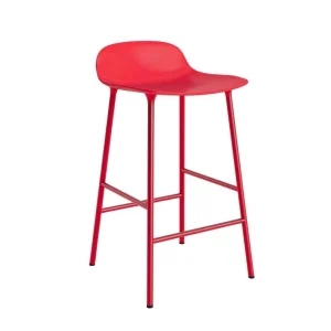 Barová židle Form 65 cm Steel, bright red Nejprodávanější