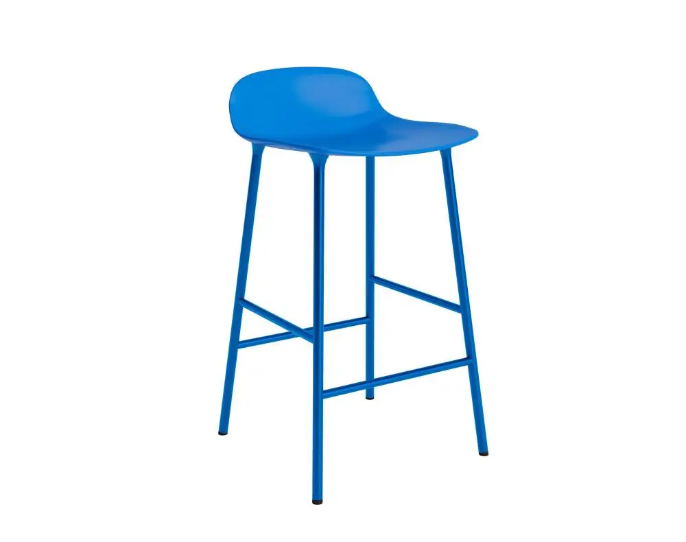 Barová židle Form 65 cm Steel, bright blue Víkendová Akce