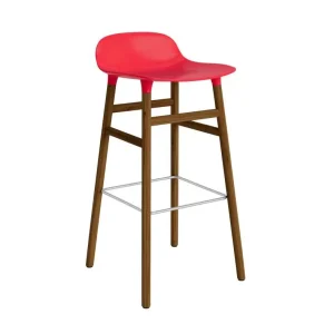 Oblíbený Barová židle Form 75 cm Walnut, bright red