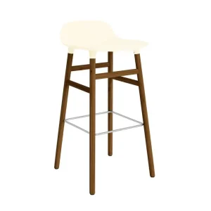 Barová židle Form 75 cm Walnut, cream Výprodej