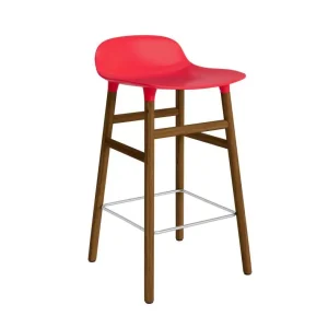 Barová židle Form 65 cm Walnut, bright red Nejlepší Cena