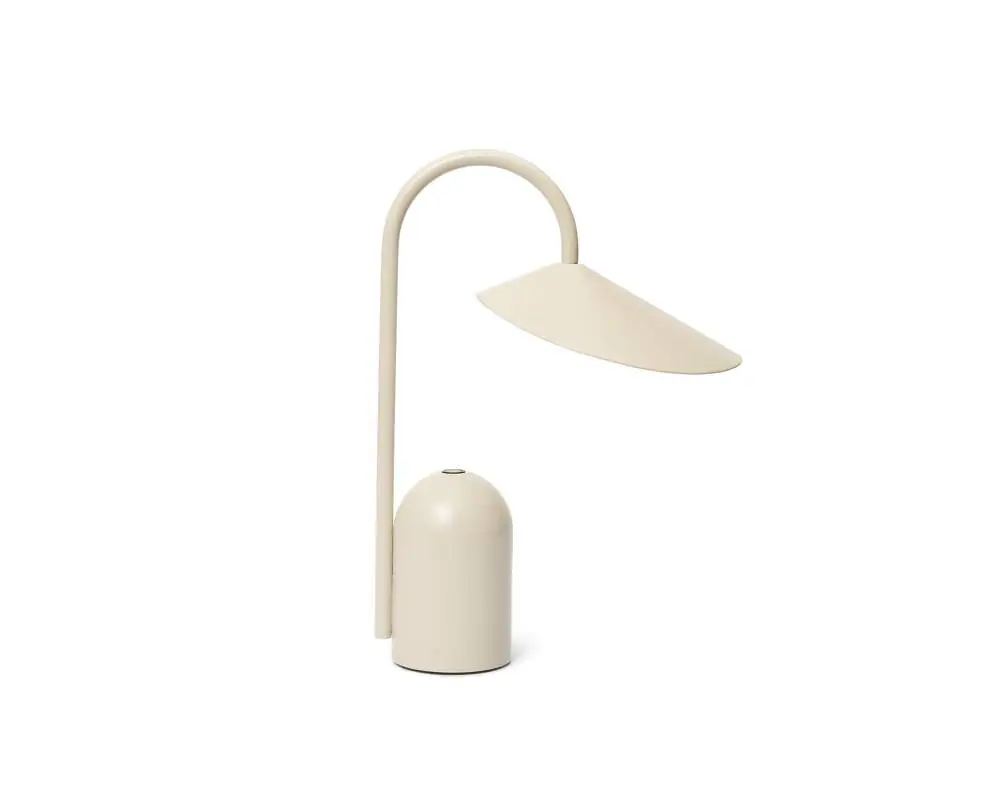Přenosná lampa Arum, cashmere Zlevněný