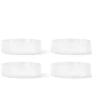 Bezpečná Platba Misky Ripple set 4ks, frosted