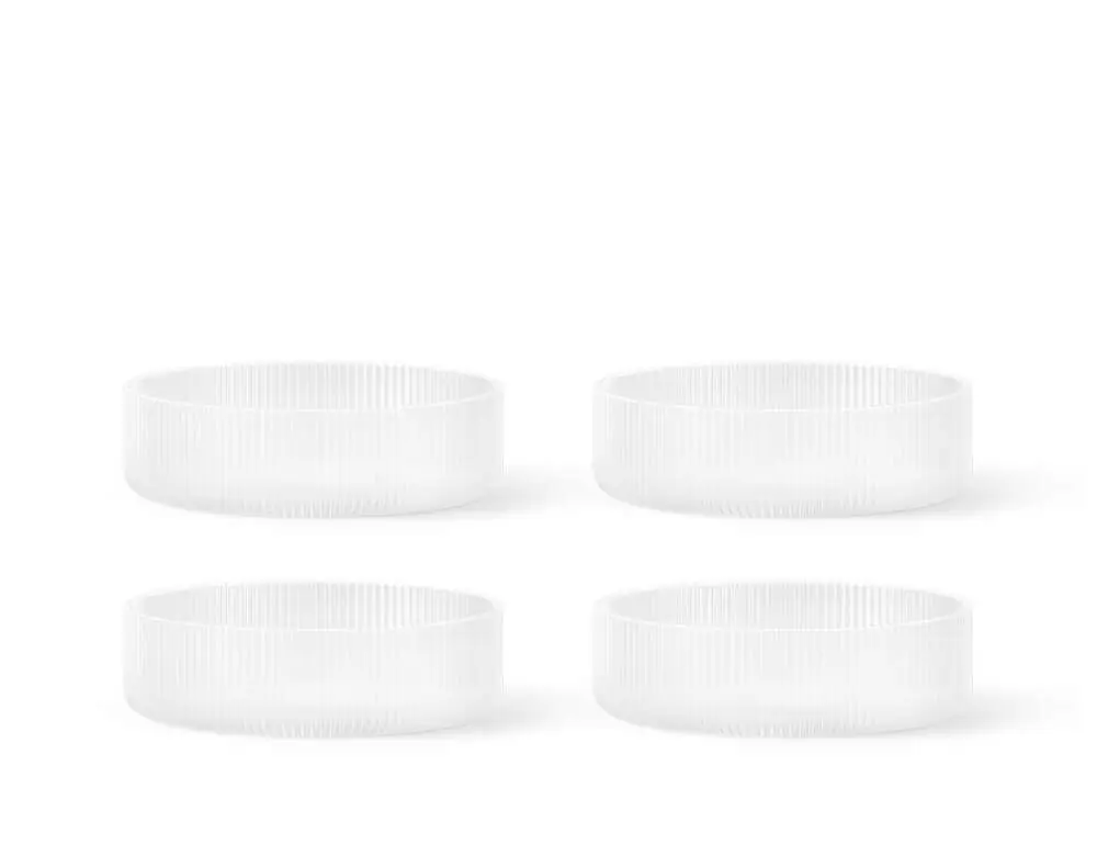 Bezpečná Platba Misky Ripple set 4ks, frosted