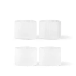 Sklenice Ripple Low set 4ks, frosted Sleva