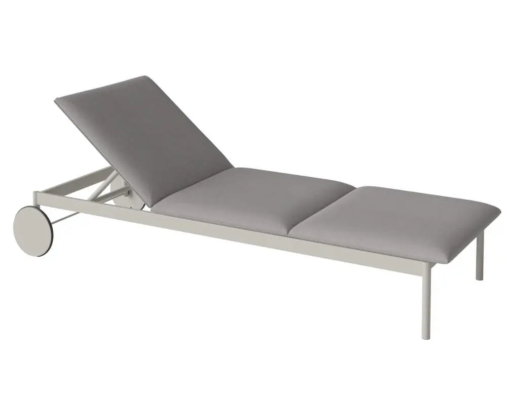 Super Cena Polstrování Ease Sun Lounger, Brezza light grey