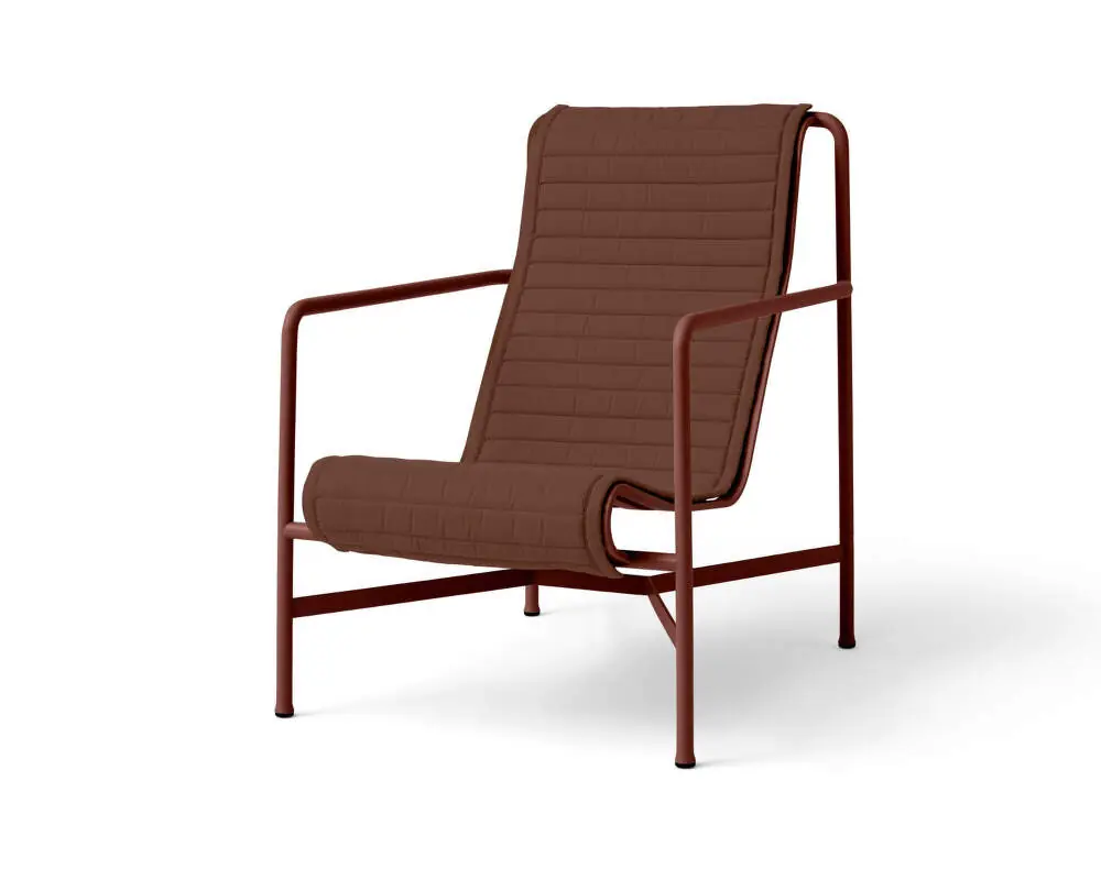 Textilní podsedák Palissade Lounge Chair High Quilted Cushion, iron red Výhodná Nabídka