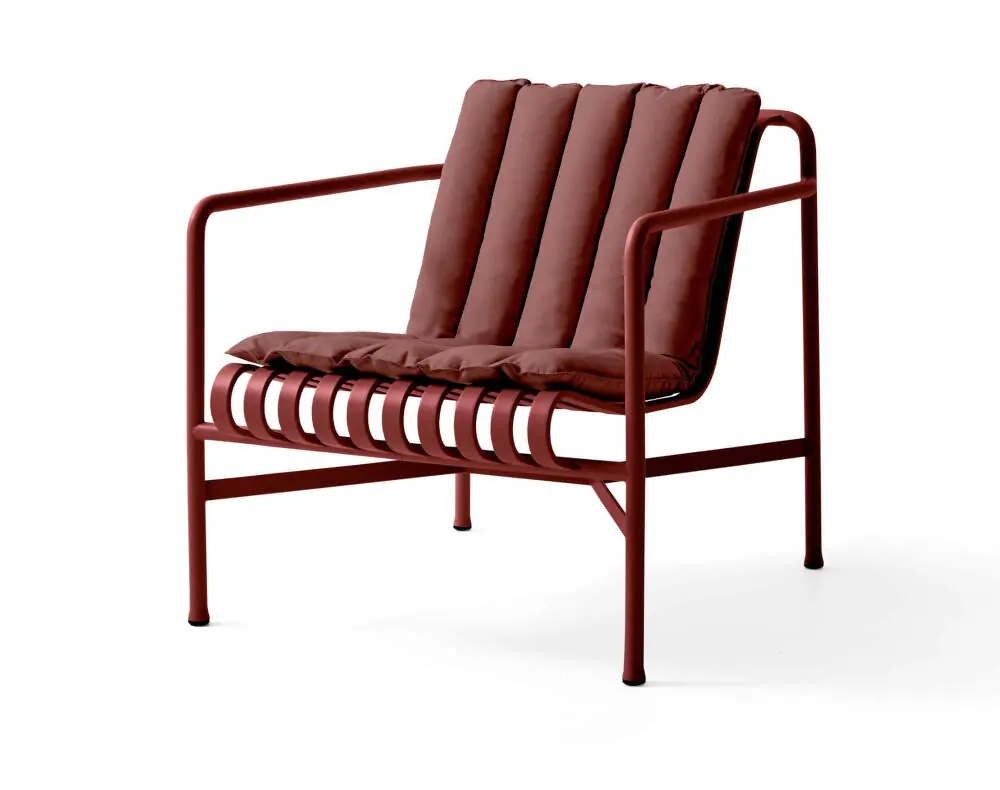 Textilní podsedák Palissade Lounge Chair Low Soft Quilted Cushion, iron red Akce