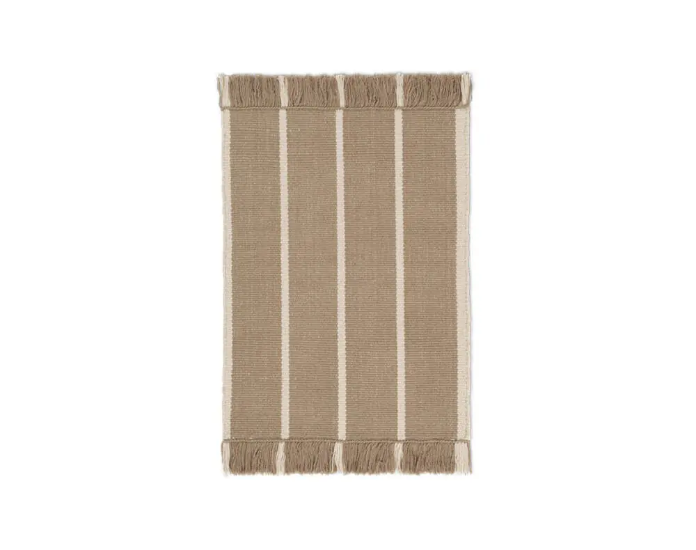 Rohožka Calm Kelim 50x70, dark sand/off-white Nejprodávanější