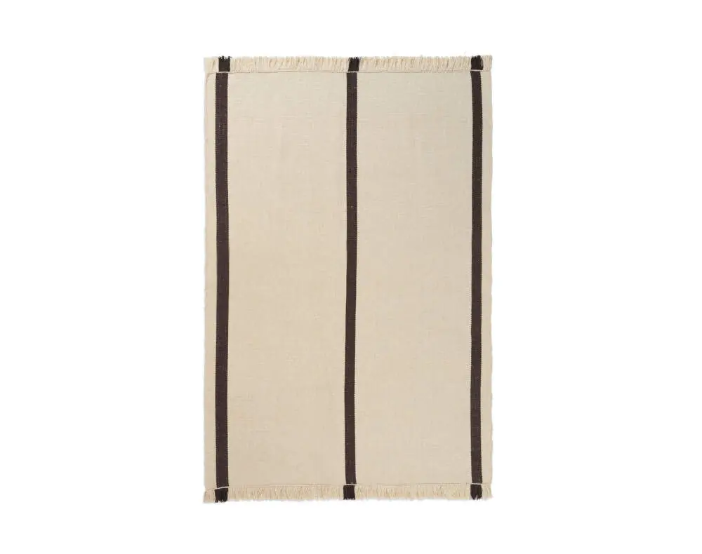 Koberec Calm Kelim 140x200, off-white/coffee Oblíbený