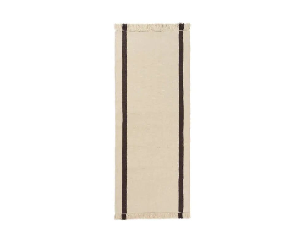 Vrácení Zdarma Koberec Calm Kelim Runner 80x200, off-white/coffee