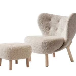 Křeslo Little Petra VB1 a pouf ATD1, oak/Karakorum 003 Jen Po Omezenou Doba