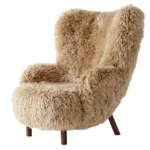 Křeslo Petra VB3, walnut/sheepskin Honey Finální Výprodej