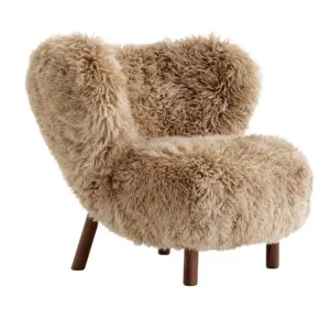 Křeslo Little Petra VB1, walnut/sheepskin Honey Hit Sezóny