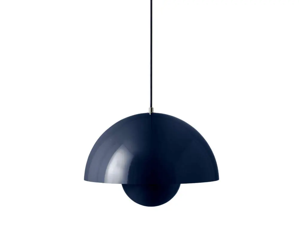 Vrácení Zdarma Závěsná lampa Flowerpot VP7, steel blue