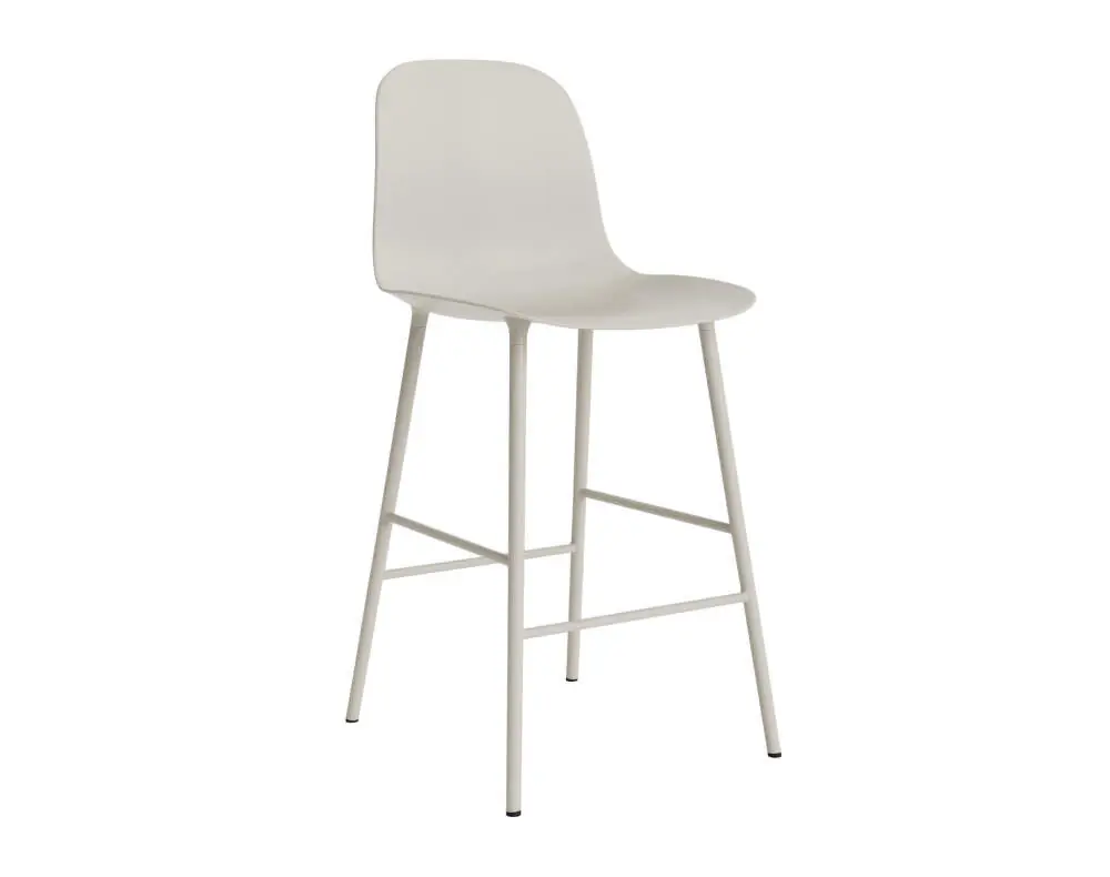 Barová židle s opěrkou Form 65 cm, light grey Vrácení Zdarma