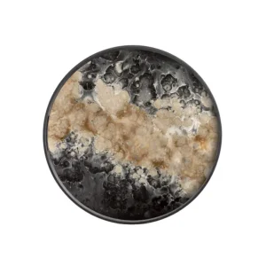 Tác Organic Glass Tray Round S, black Sezónní Sleva