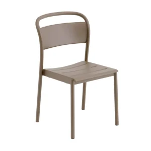 Židle Linear Steel Side Chair, taupe Víkendová Akce