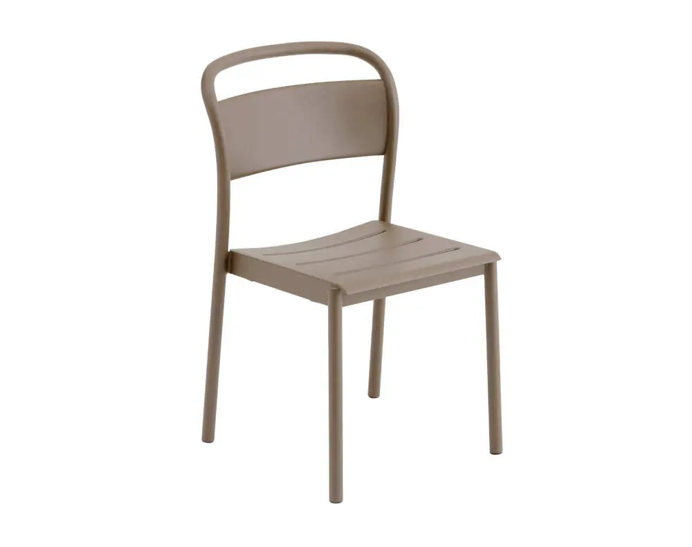 Židle Linear Steel Side Chair, taupe Víkendová Akce