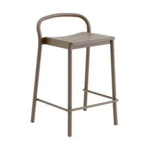 Stolička Linear Steel Counter Stool, taupe Nejlepší Volba