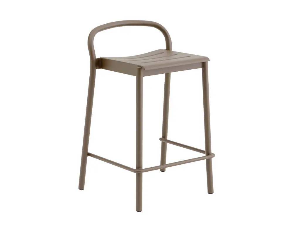 Stolička Linear Steel Counter Stool, taupe Nejlepší Volba